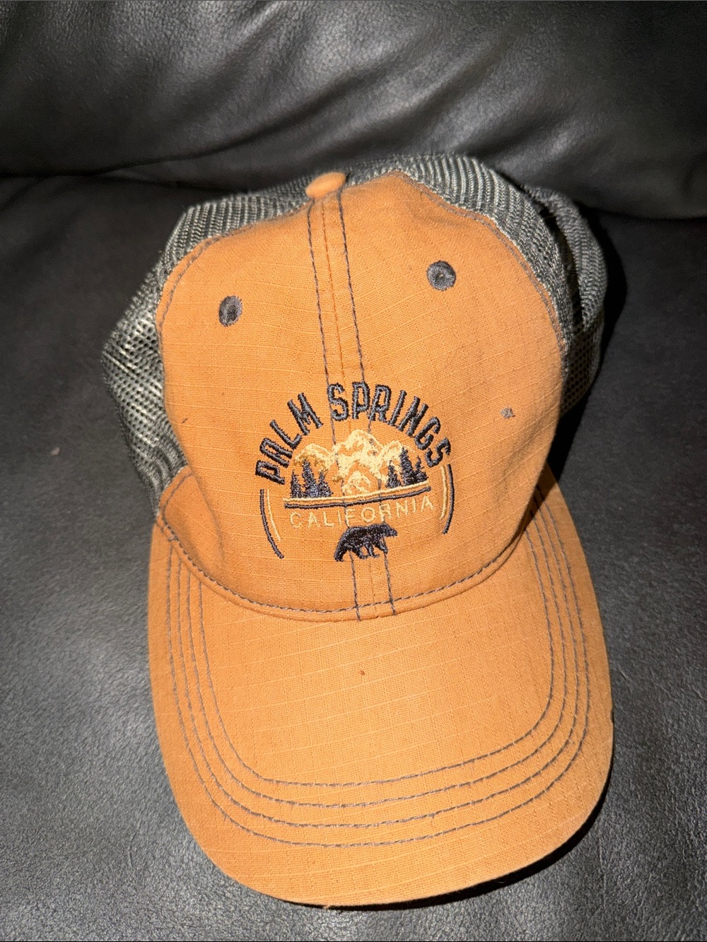 Prairie Underground Orange and Gray Palm Springs Kids Hat